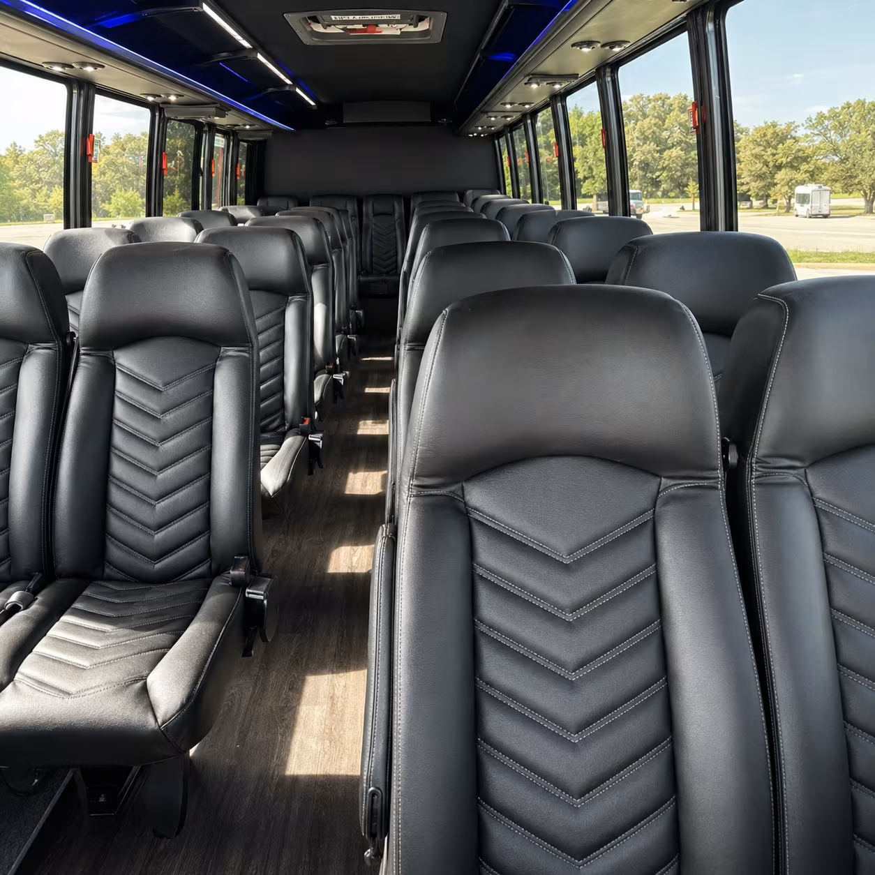 15-35 Passenger Minibus Interior