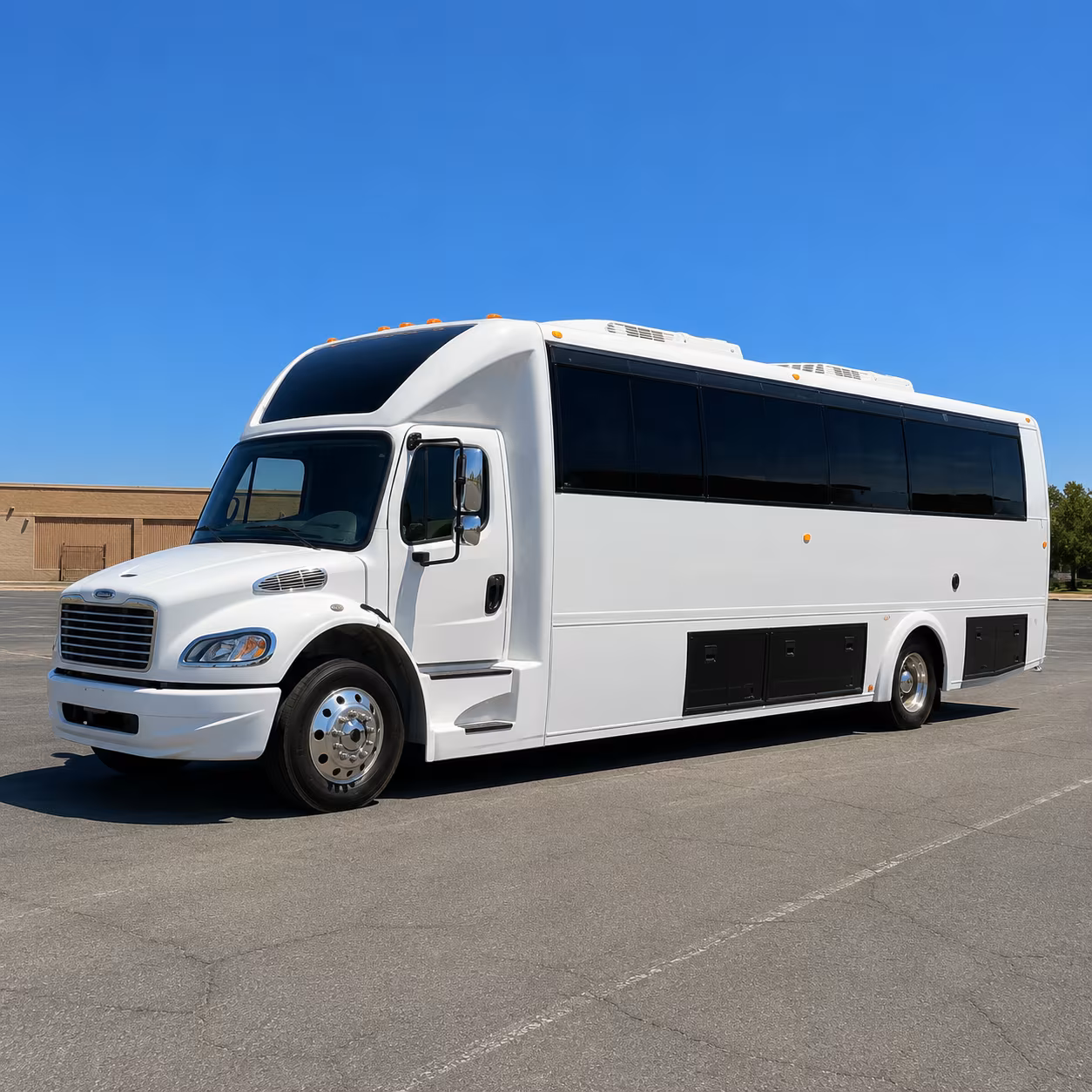 Interior of a party bus rental serving Thornton