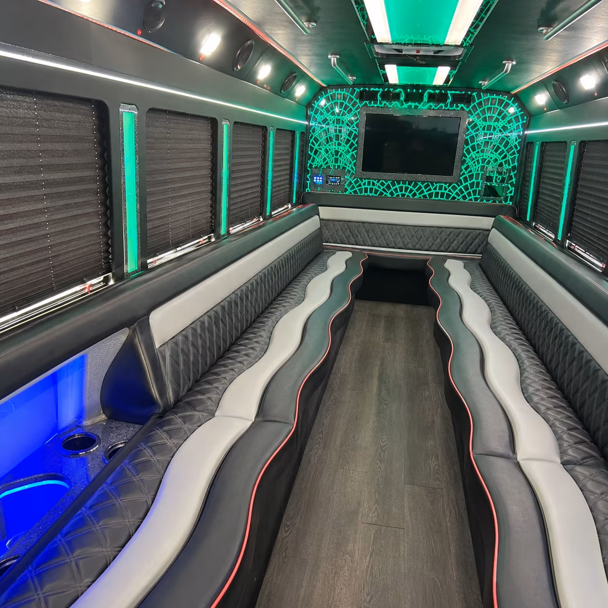 Thornton Bachelor & Bachelorette Transportation party bus exterior