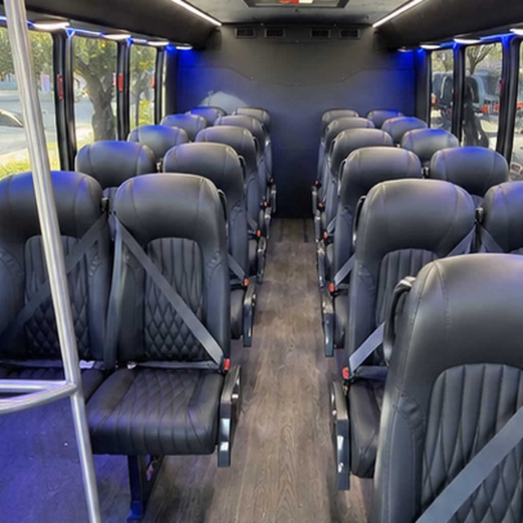 Thornton Corporate Transportation party bus interior