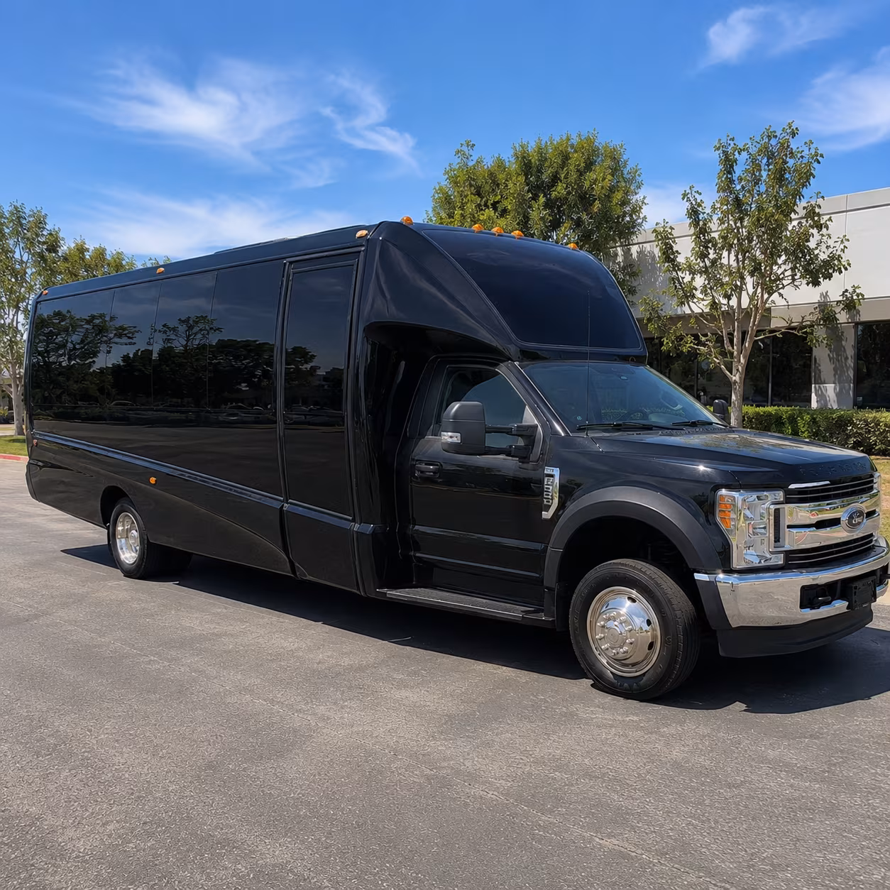 Thornton Prom & Homecoming Transportation party bus exterior