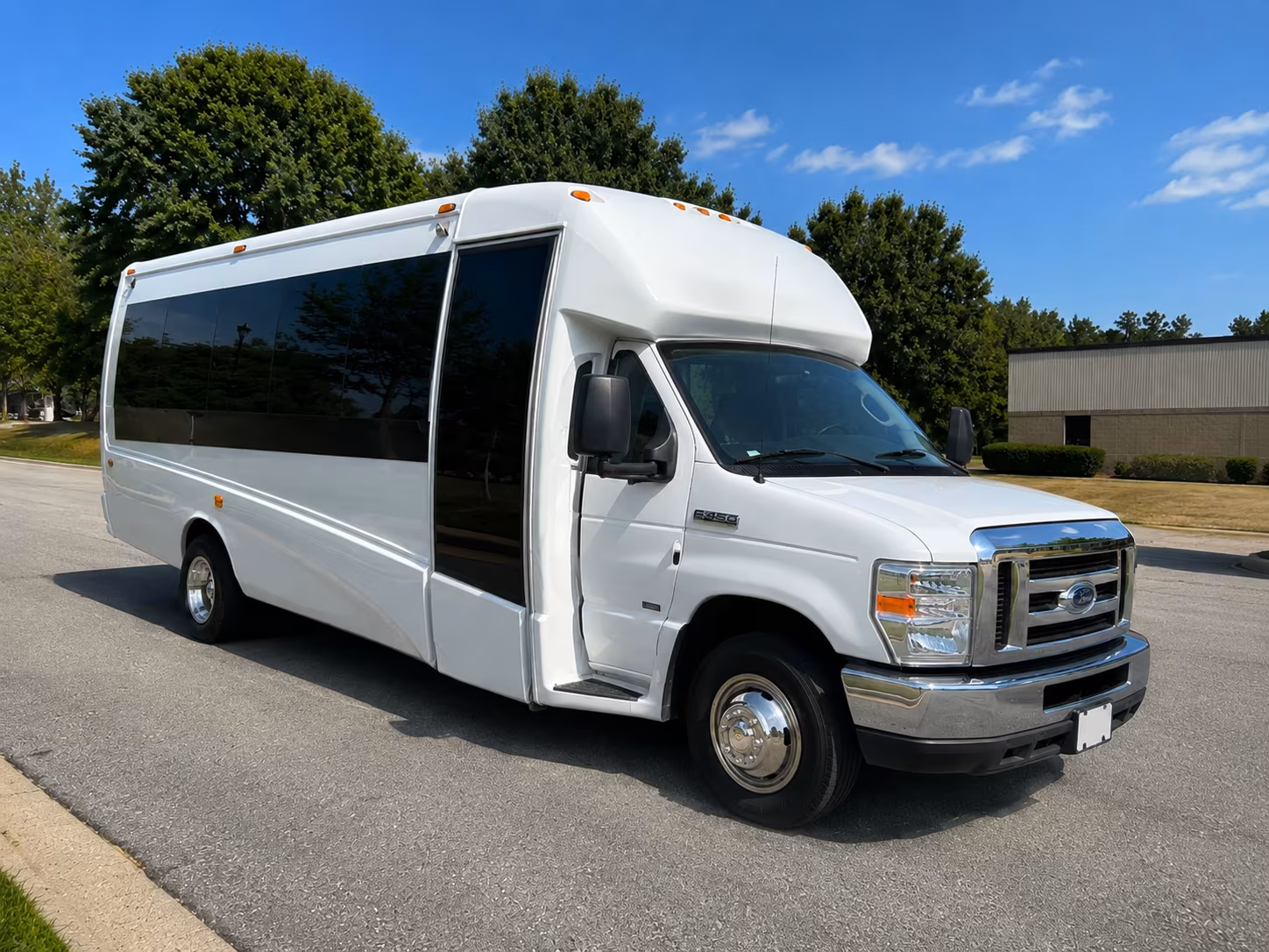 Thornton School Event Transportation party bus exterior