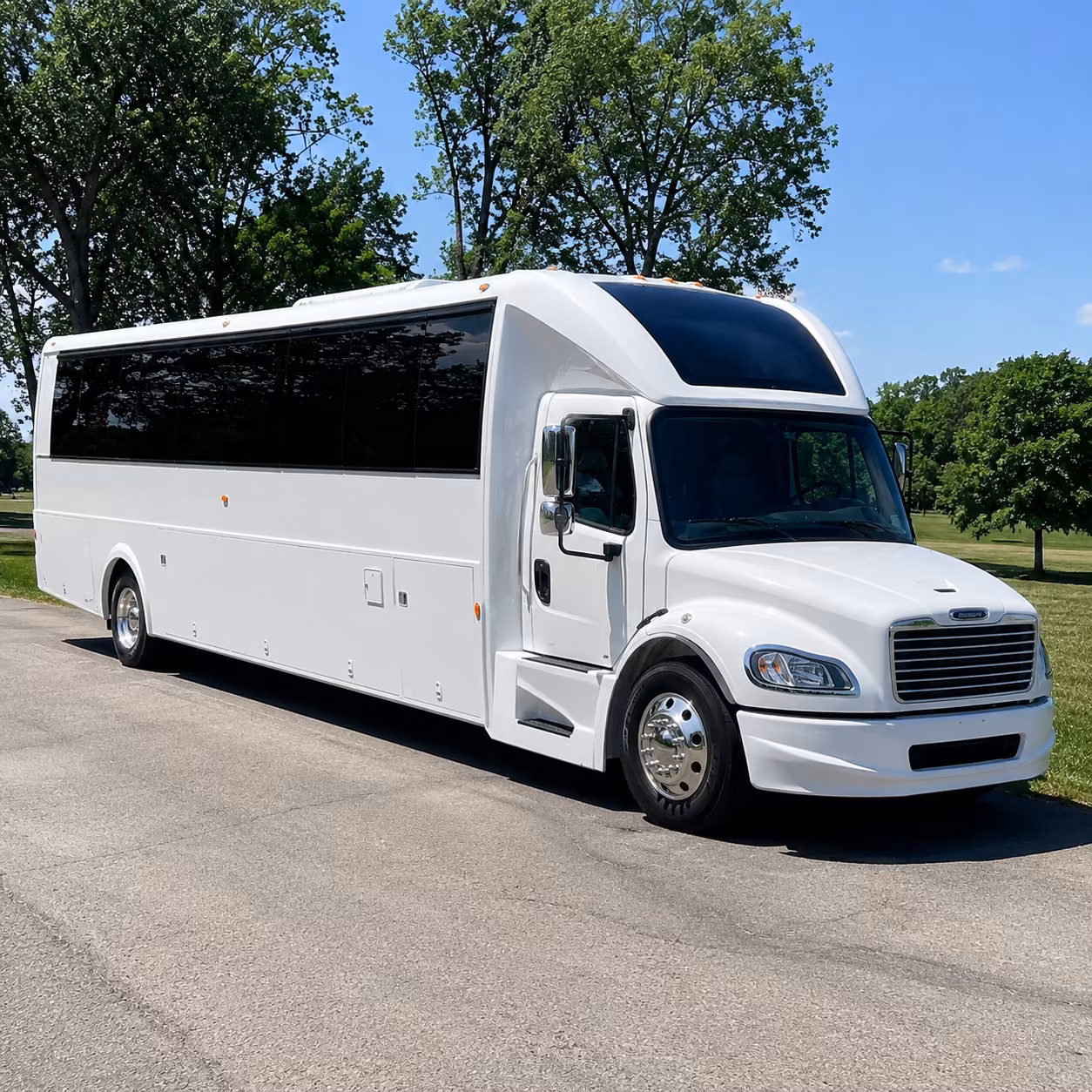 Thornton Sporting Event Transportation party bus exterior