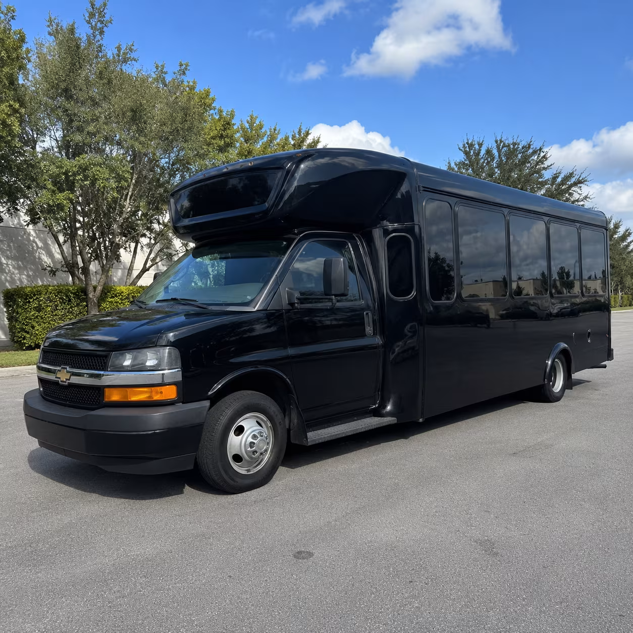 Thornton Sporting Event Transportation party bus exterior