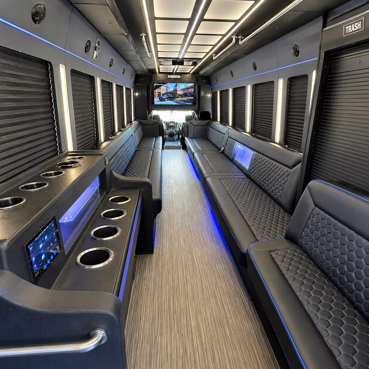 Thornton Wedding Transportation onboard seating