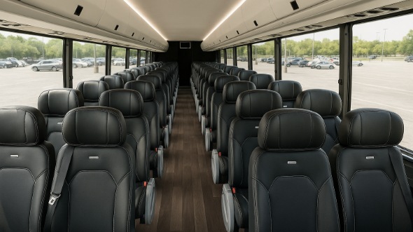 Interior of Thornton Party Bus Company's 30 Passenger Minibus in Thornton