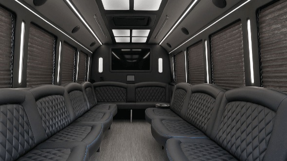 thornton 50 passenger party bus inside